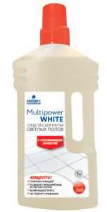 Multipower White. Средство для мытья светлых полов